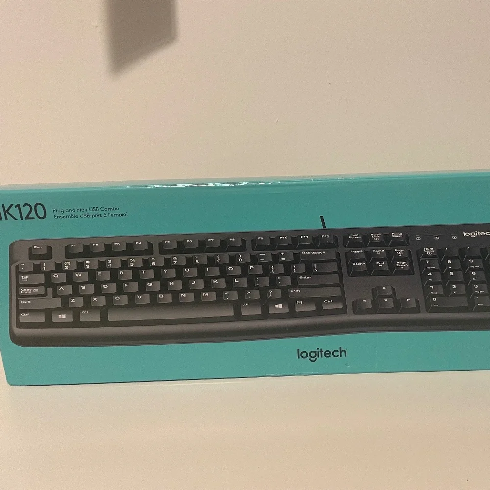 Logitech MK120 Wired Keyboard and Mouse Combo for Windows